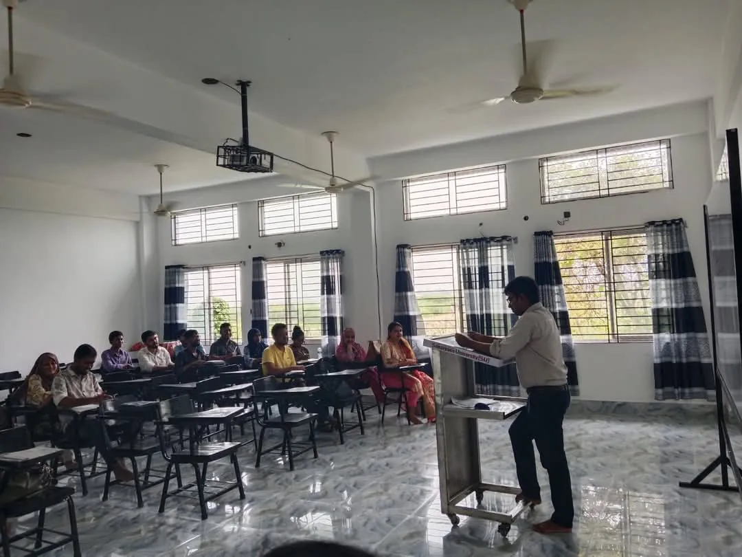 A seminar in progress